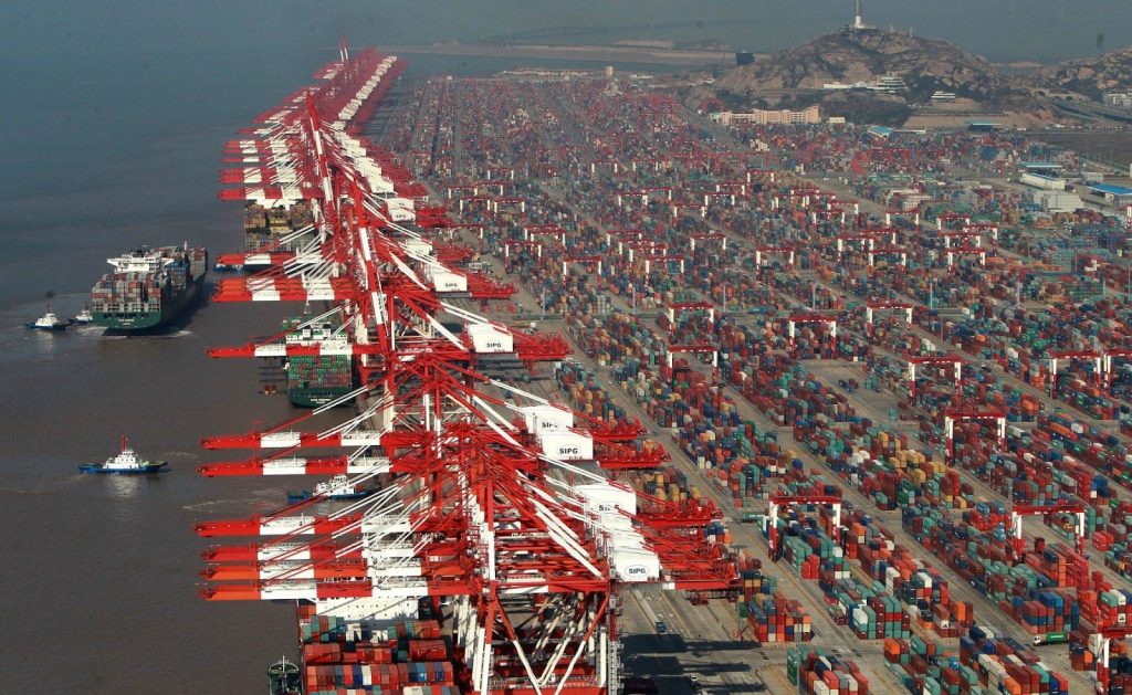 freight turnover of the port in China 
