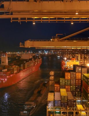 container turnover in Rotterdam