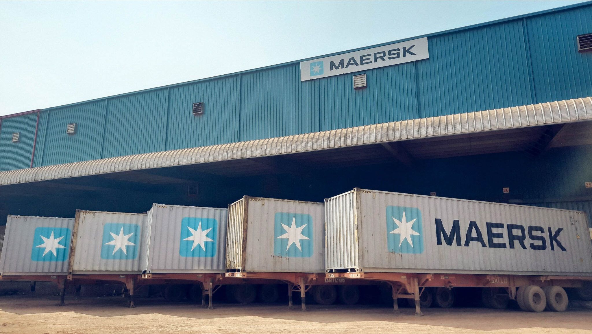 Maersk warehouse in Denmark